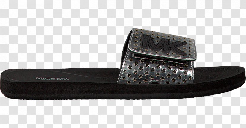 Womens Michael Kors Slides Black Shoe Slipper Flip-flops - Newborn Shoes Transparent PNG