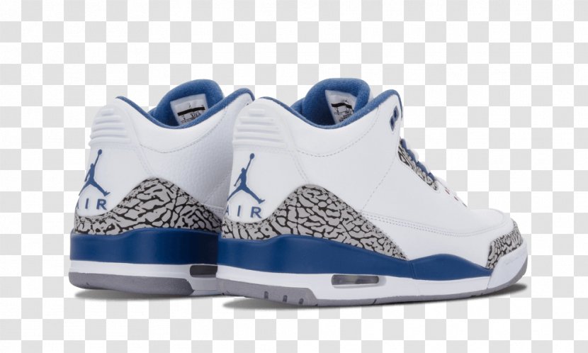 Air Jordan Blue Shoe White Sneakers - Grey Transparent PNG