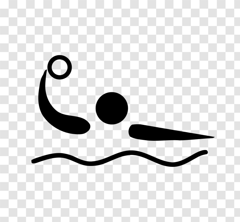 Olympic Games Water Polo Sports - Black And White Transparent PNG