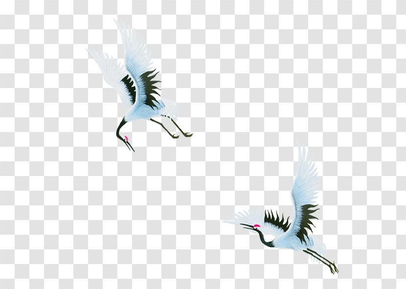 Red-crowned Crane Bird Origami Paper Transparent PNG
