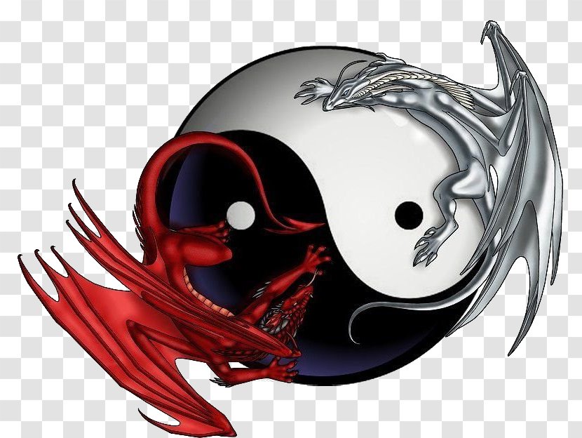 Yin And Yang Chinese Dragon Photography City - Fictional Character Transparent PNG