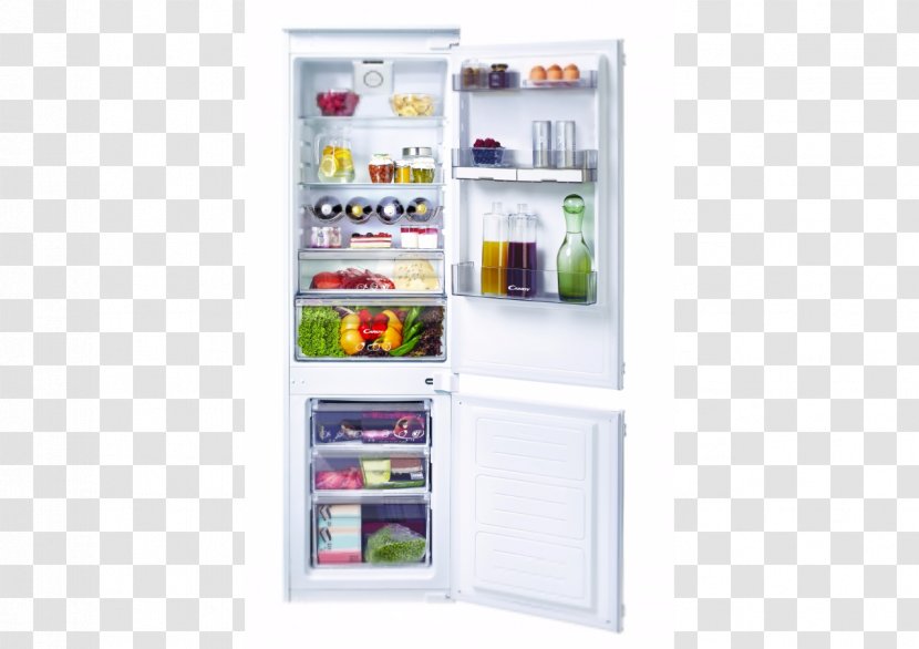 Refrigerator Candy 55Cm Integrated Fridge Freezer CKBB BCBS 174 Npu Combinato Incasso Home Appliance - Shelving Transparent PNG