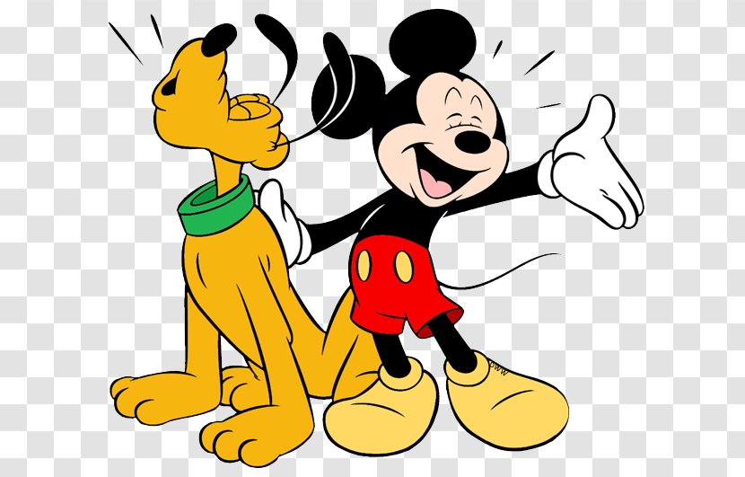 Mickey Mouse Pluto Minnie Donald Duck Clip Art - Yellow Transparent PNG