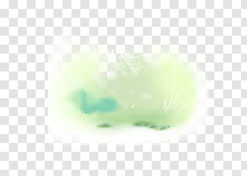 Green Icon - Flower - Blurry Transparent PNG