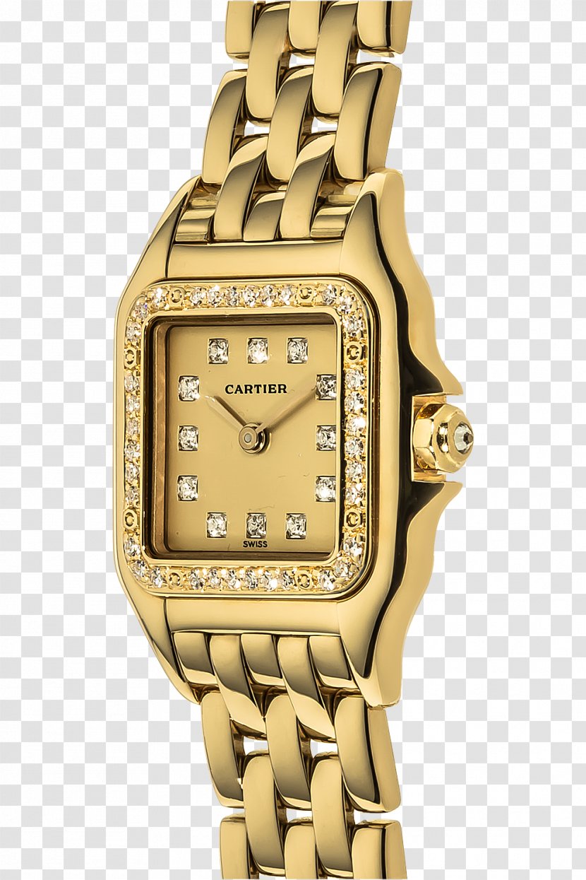 Jaguar Cars Watch Strap Pandora Chronograph - Gold - Quartz Watches Transparent PNG