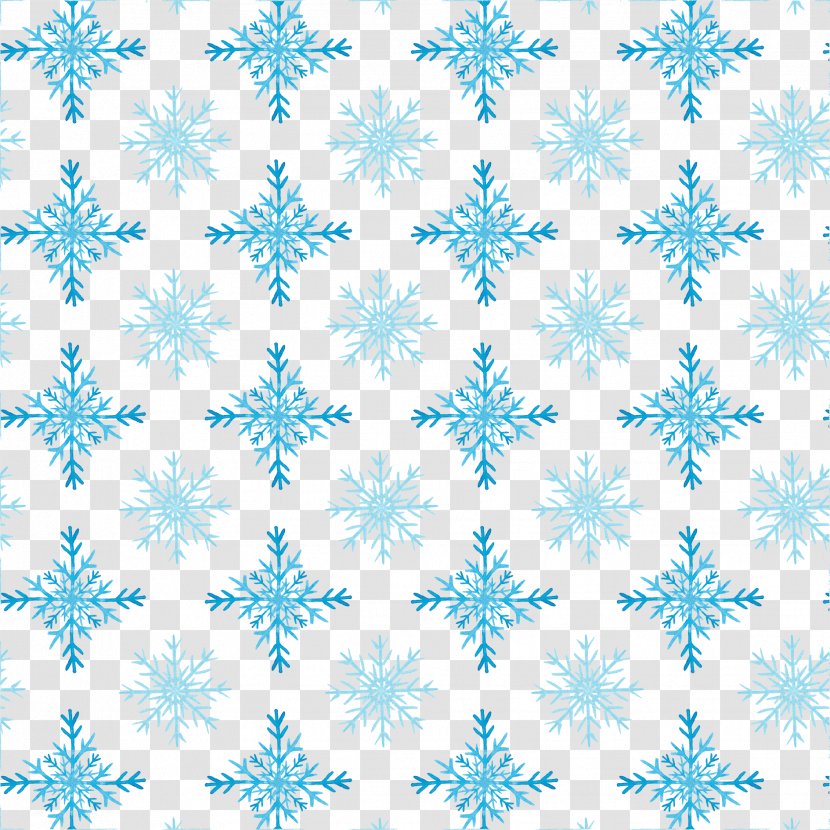 Illustration - Symmetry - Blue Snowflake Background Transparent PNG
