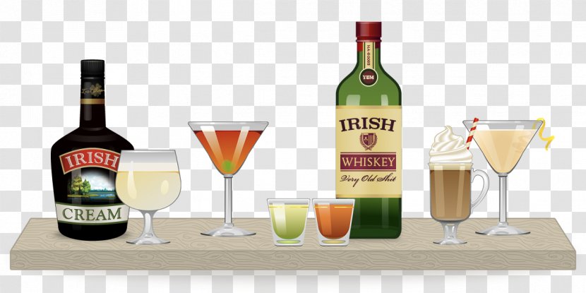 Liqueur Cocktail Saint Patrick's Day Irish Whiskey - Patron - Shot Drink Transparent PNG