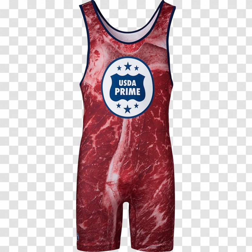 Wrestling Singlets T-shirt Gilets Sleeveless Shirt Red - Yellow - White And Blue Transparent PNG