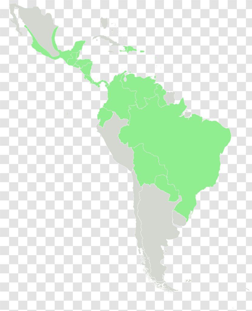 Latin America South World Map Geography - Americas Transparent PNG