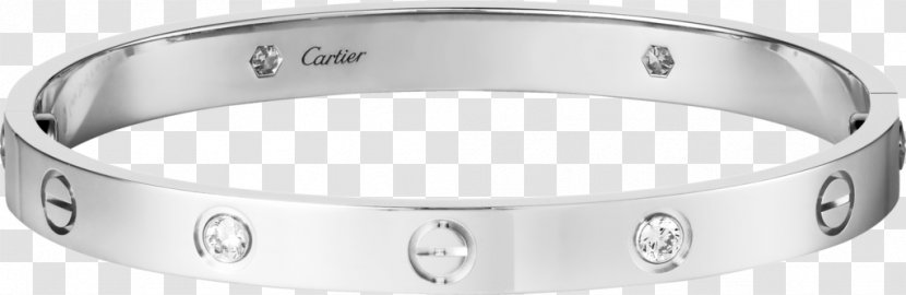 Love Bracelet Gold Cartier Jewellery - Silver Transparent PNG