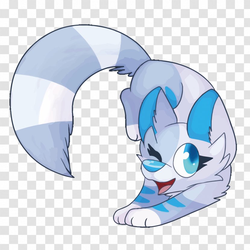Cat Kitten - Headgear - Vector Blue Transparent PNG