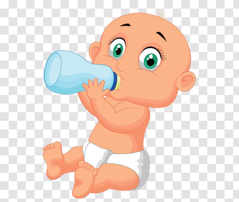 Cartoon Boy Infant Clip Art - Heart - Package Diaper Baby In Milk Transparent PNG