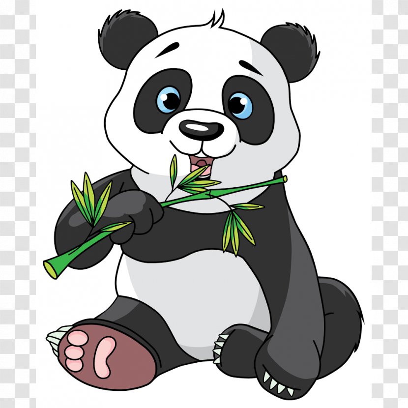 Giant Panda Bear Cartoon Clip Art - Royaltyfree Transparent PNG