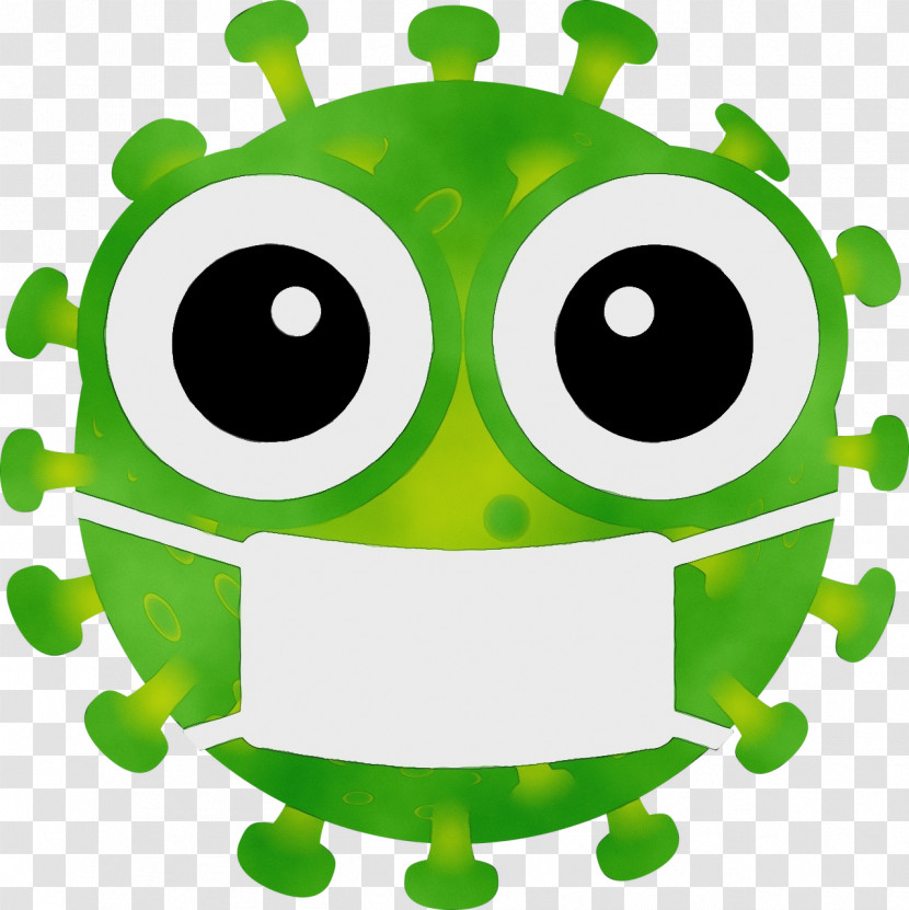 Green Cartoon Smile Transparent PNG