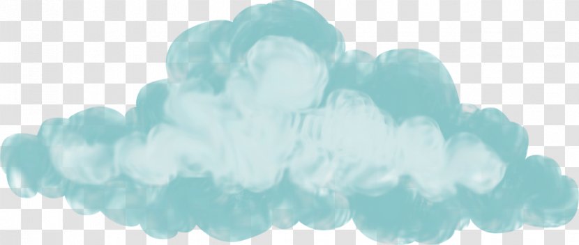 Cloud Sky Blue - Aqua Transparent PNG