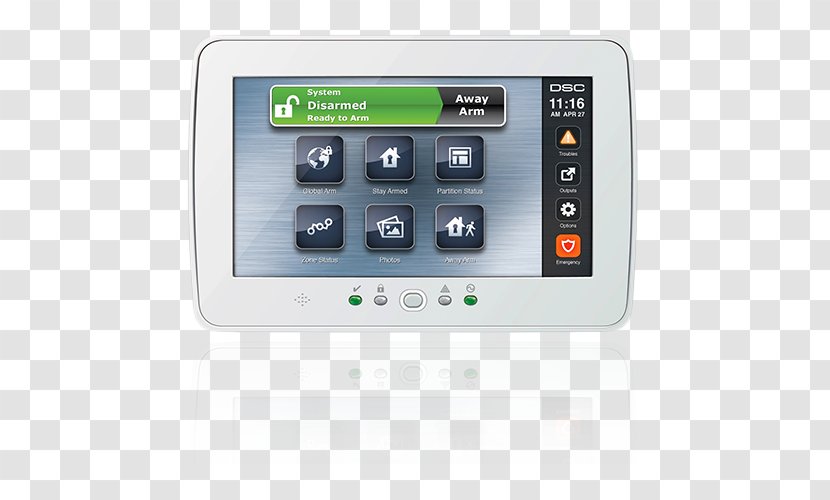 Security Alarms & Systems Keypad Touchscreen Alarm Device - Hardware Transparent PNG