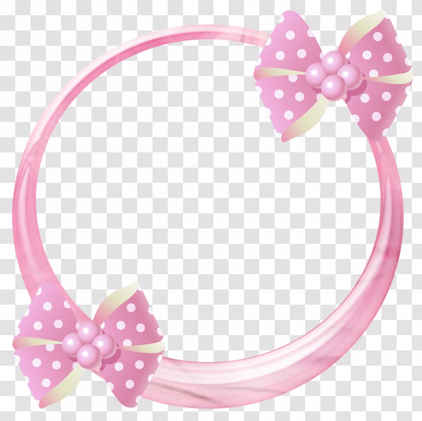 Picture Frames Circle Clip Art - Bow Tie - Rosa Transparent PNG