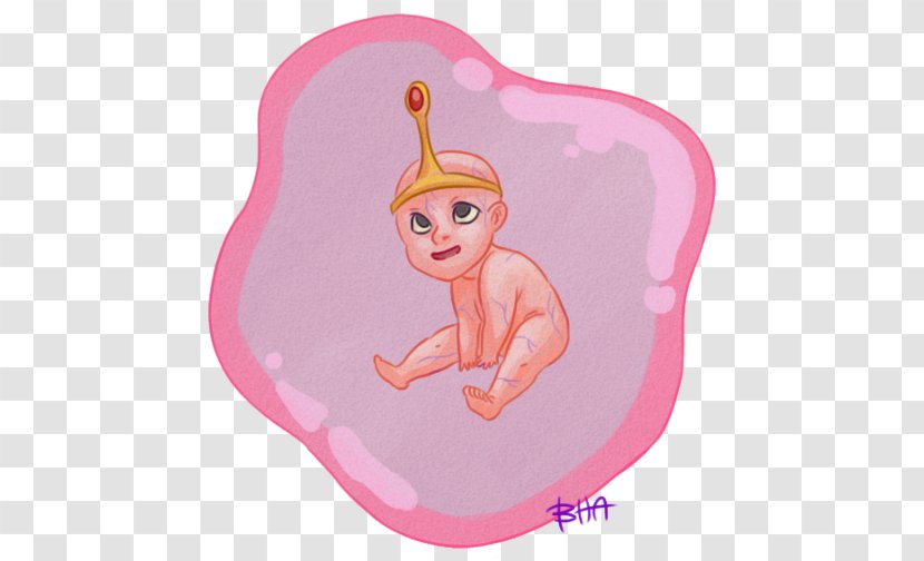 Pink M Cartoon Character - Embryo Transparent PNG