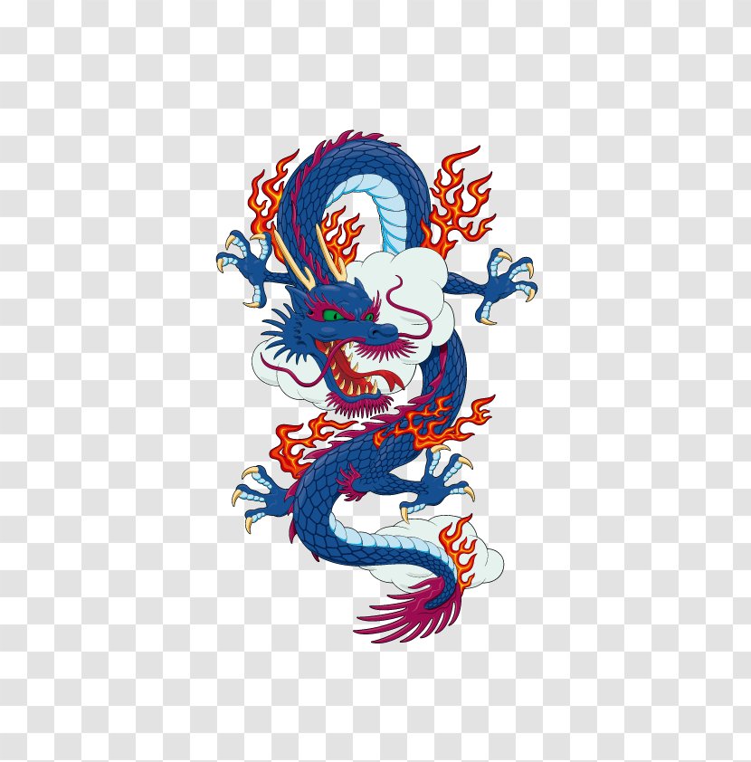 Vector Blue Dragon - Dance - Fictional Character Transparent PNG