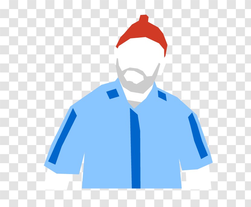 Shoulder Sleeve Character Clip Art - Blue - Wes Anderson Transparent PNG