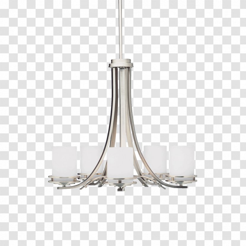 Lighting Chandelier Brushed Metal Incandescent Light Bulb - Fixture Transparent PNG