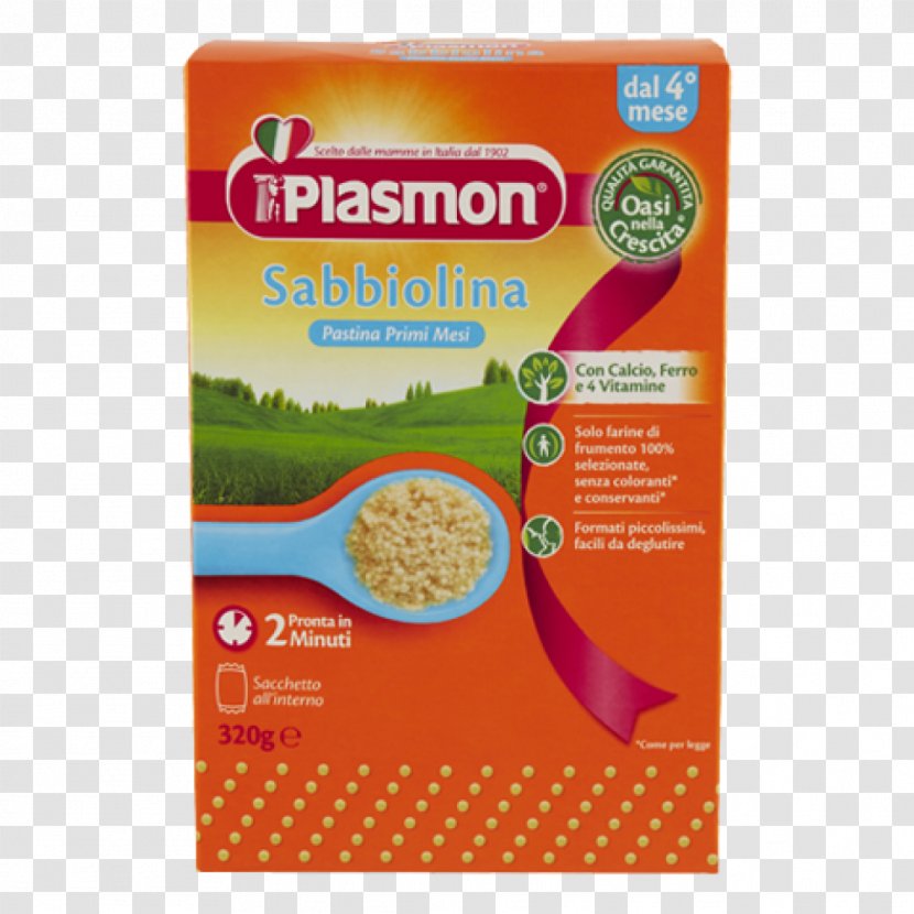 Pasta Pastina Plasmon Biscuit Baby Food - Natural Foods Transparent PNG