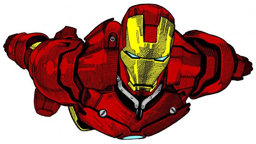 Iron Man Extremis Drawing Superhero Sketch - Colored Pencil Transparent PNG