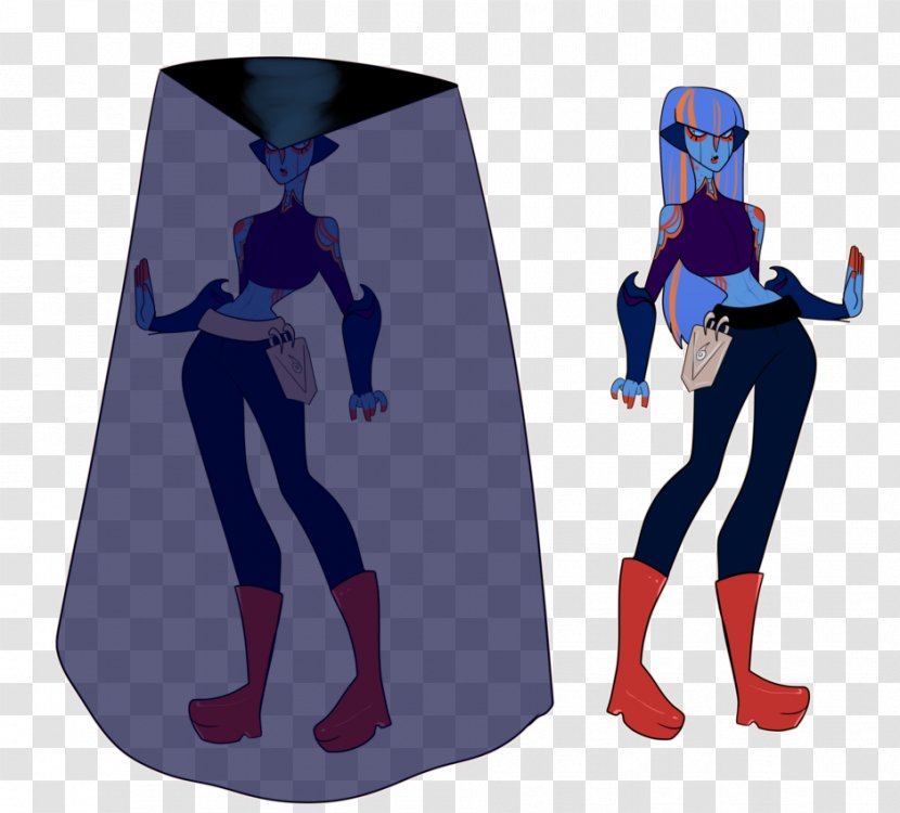 Cobalt Blue Superhero Wetsuit Cartoon - Mandrill Transparent PNG
