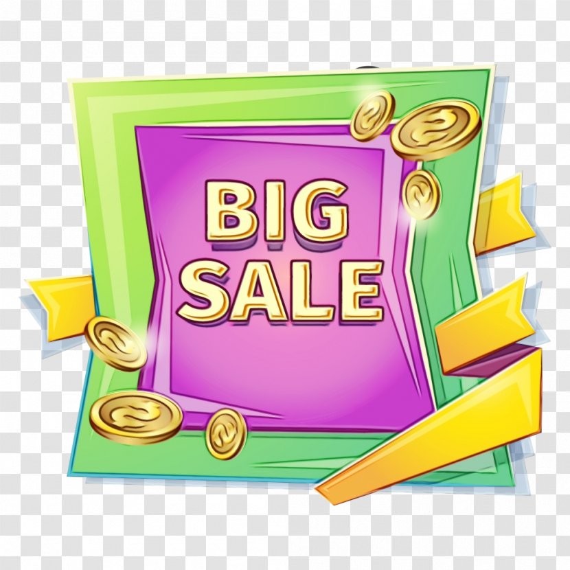 Big Sale Image Clip Art Television - Shopping - Text Transparent PNG