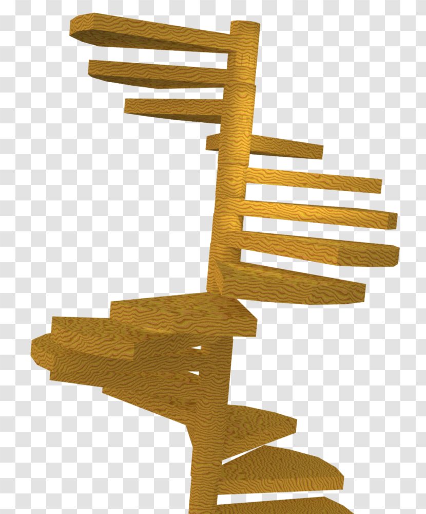 Wood /m/083vt Angle - Furniture - Spiral Stairs Transparent PNG