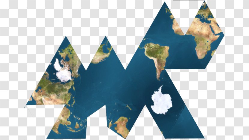 Dymaxion Map Earth Projection World - Ocean Transparent PNG
