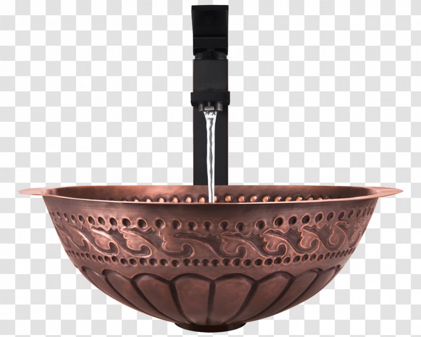 Bowl Sink Metal Bronze Bathroom Transparent PNG