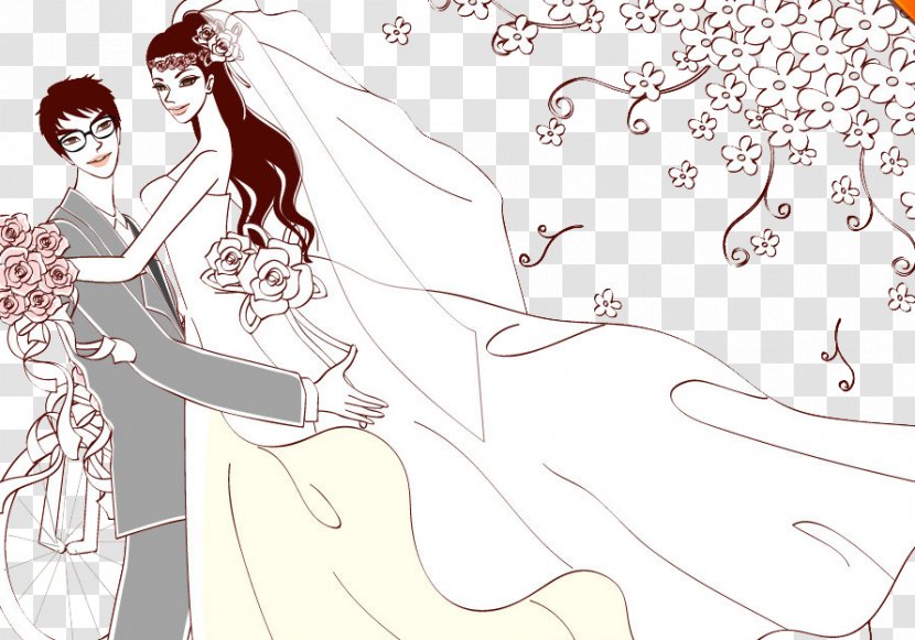 Wedding Invitation Bridegroom - Watercolor Transparent PNG