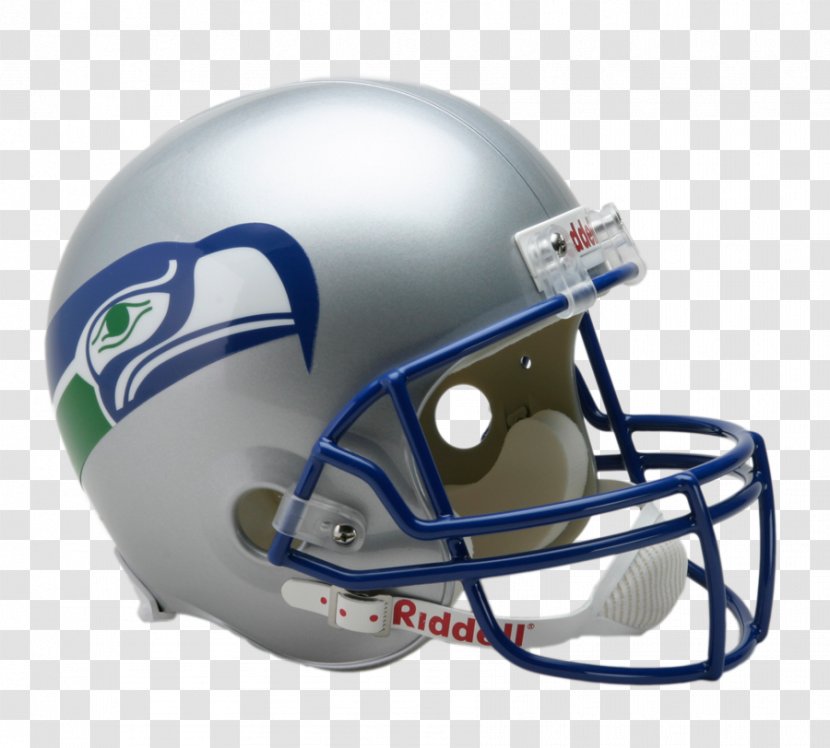 Seattle Seahawks NFL American Football Helmets Riddell - Motorcycle Helmet Transparent PNG