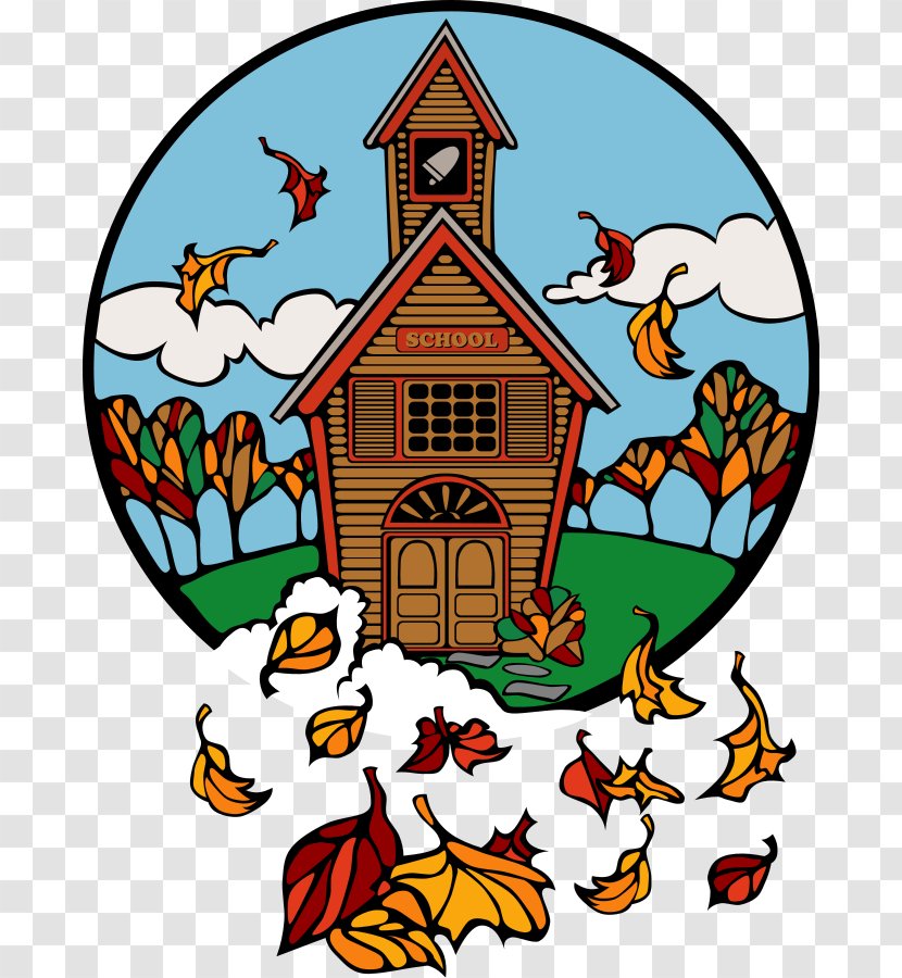 School Autumn Education Clip Art - Springville Elementary - Fall Scenes Cliparts Transparent PNG