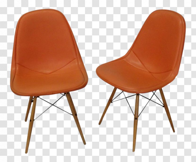 Eames Lounge Chair Charles And Ray Mid-century Modern Industrial Design - Orange Transparent PNG
