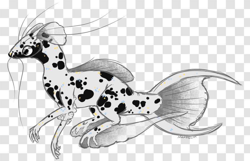 Dalmatian Dog Cat Line Art Mammal Drawing - Fauna Transparent PNG