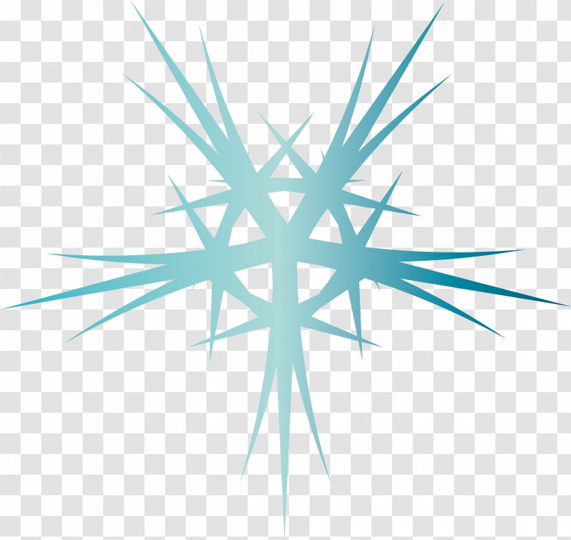 Blue Snowflake - Snowflakes Transparent PNG