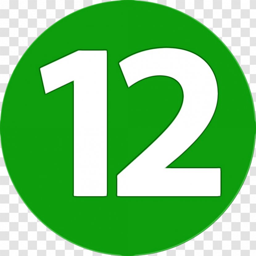 Green Font Logo Symbol Sign - Paint - Number Transparent PNG