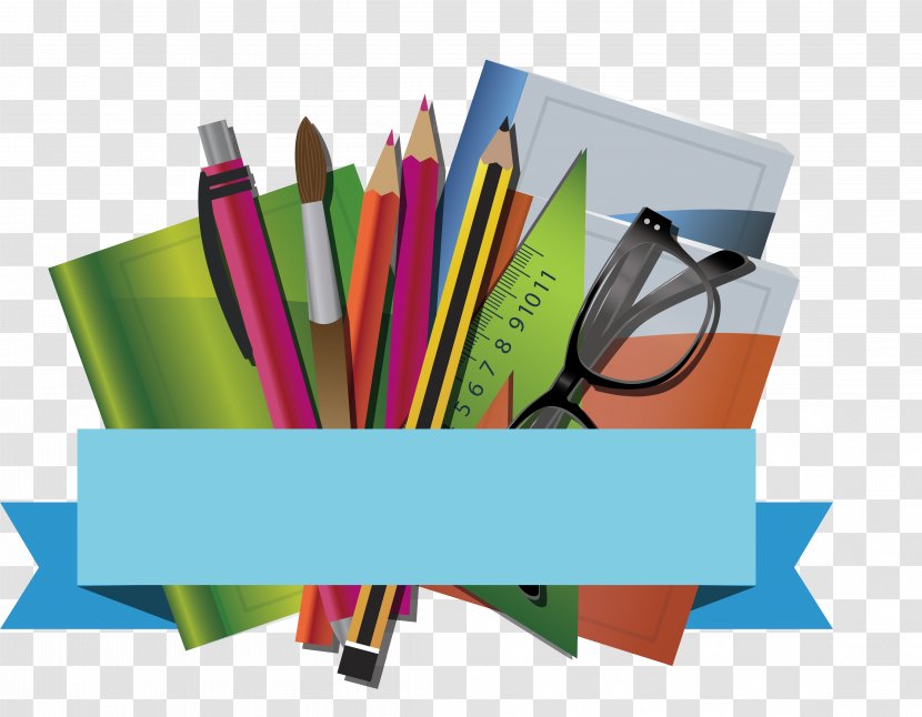 Paper Stationery Graphic Design Pencil - Rectangle - Books, Stationery, Posters Transparent PNG
