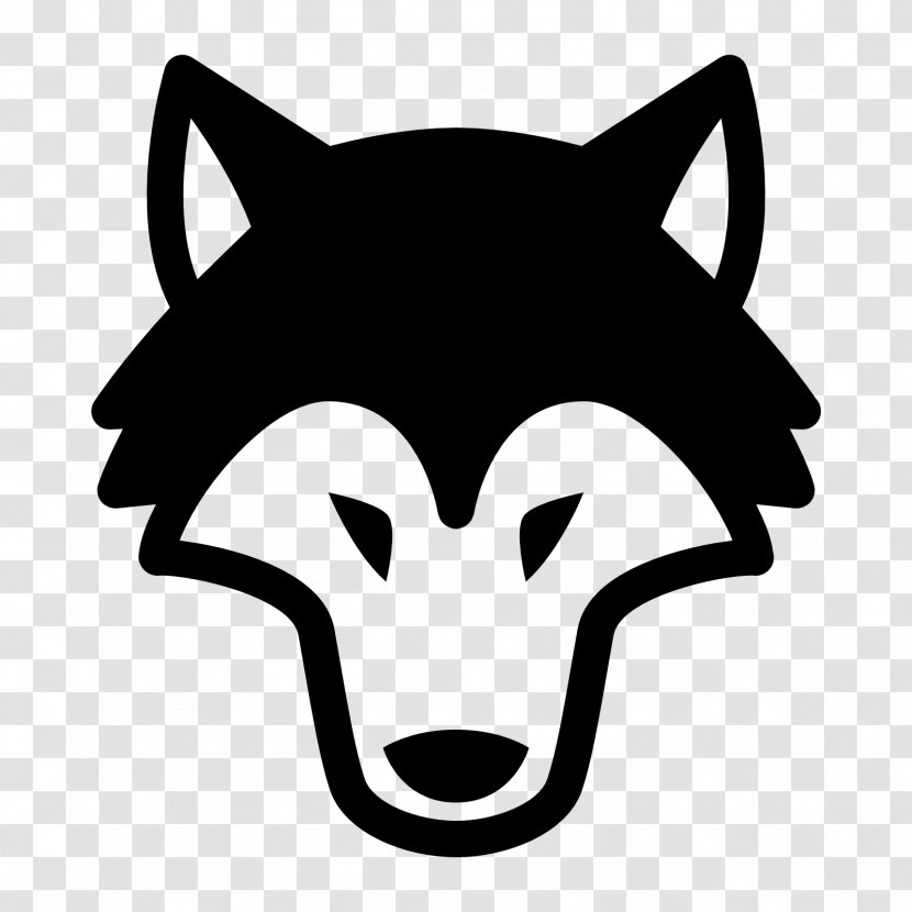 Gray Wolf Icon Design Clip Art - Whiskers - Wolves Transparent PNG