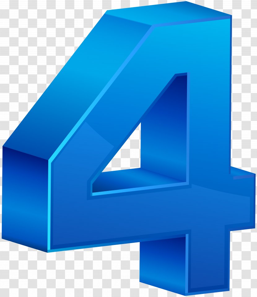 Clip Art - Number - Blue Numbers Transparent PNG