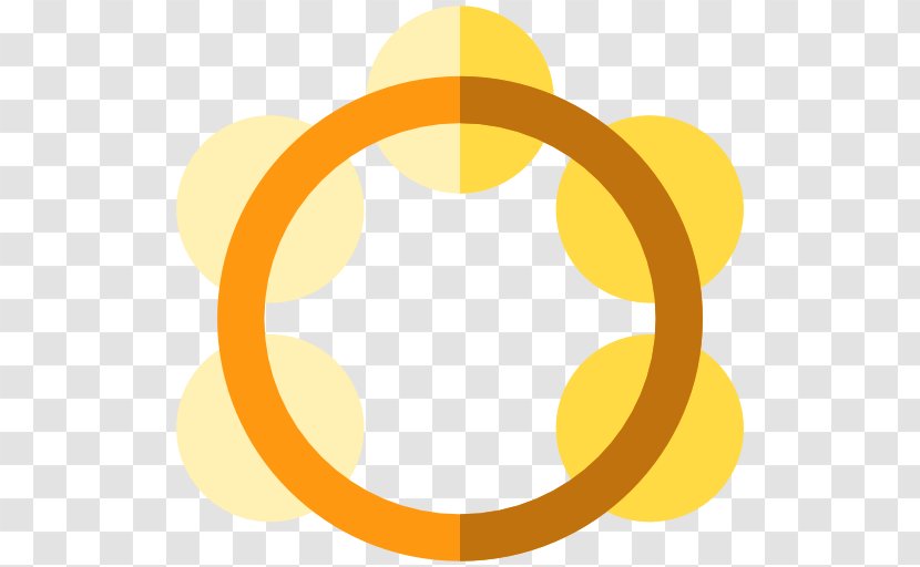 Yellow - Symbol - Tambourine Transparent PNG