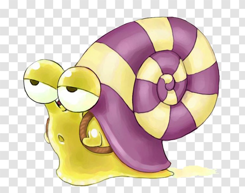 Snail Seashell Slug Animal Shellfish - Purple Transparent PNG