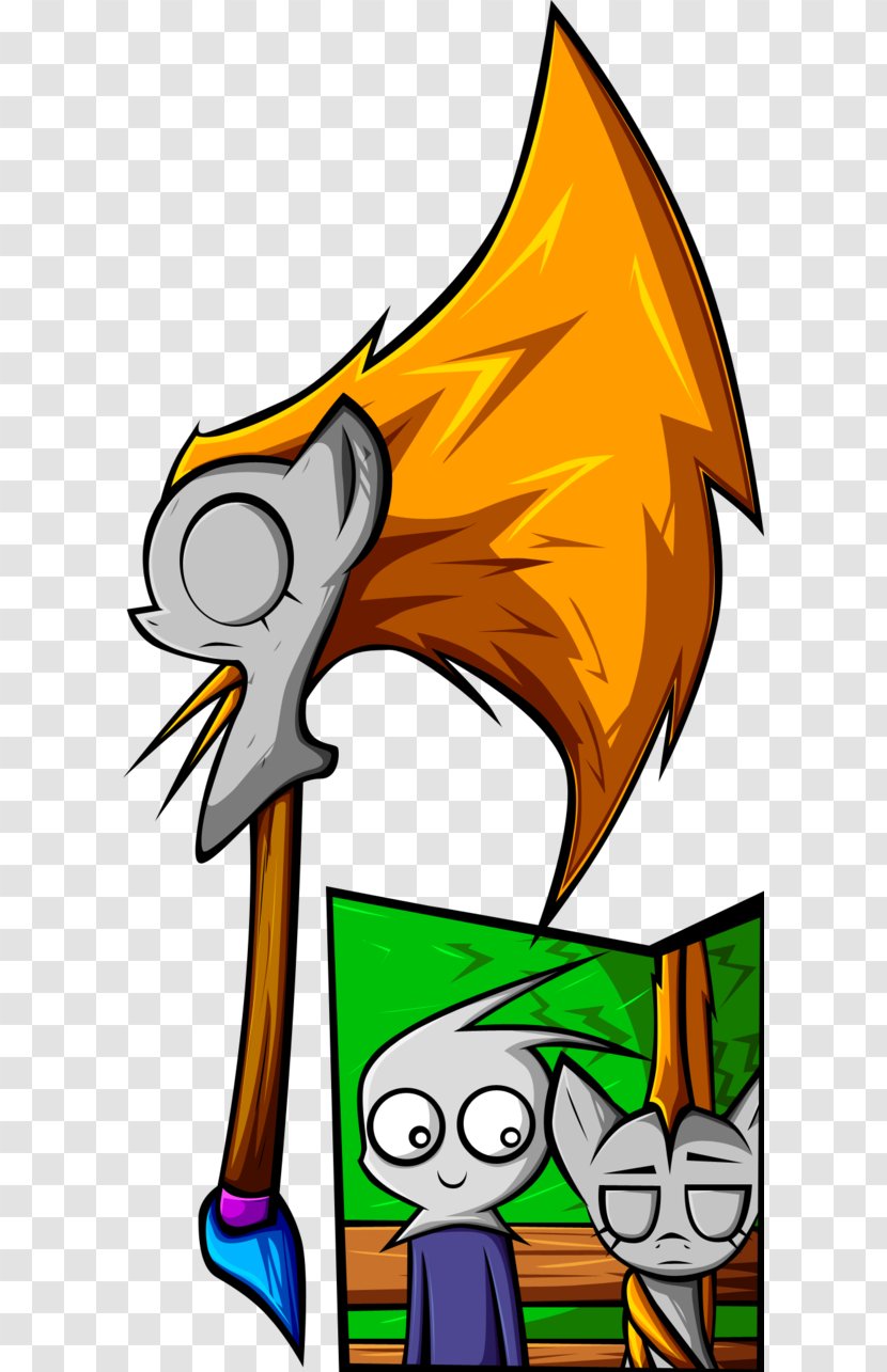 Clip Art Illustration Cartoon Line Character - Tail - Lumberjack Axe Transparent PNG