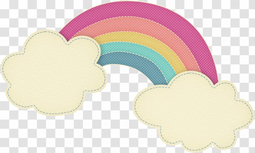 Rainbow Cloud Sky Clip Art - Scrapbooking - Spring Material Transparent PNG