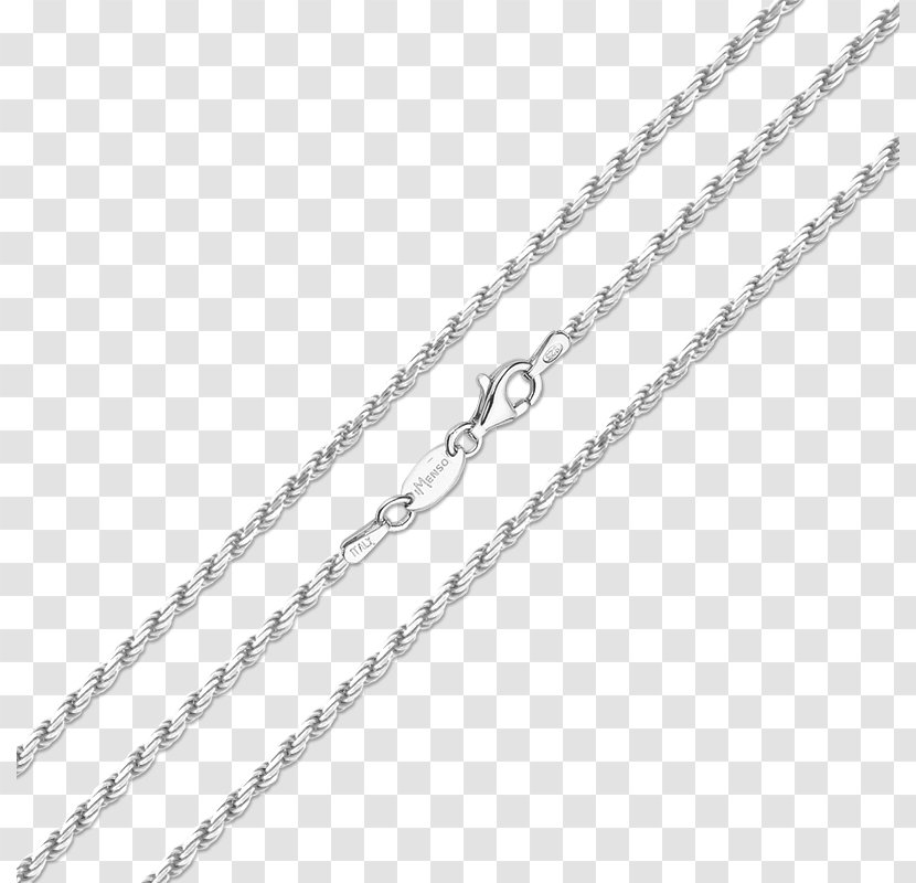 Rope Chain Necklace Jewellery Silver Transparent PNG