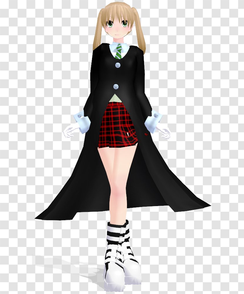 Maka Albarn Model Tsubaki Nakatsukasa Coat Soul Eater - Frame - Mmd Tda Jacket Transparent PNG