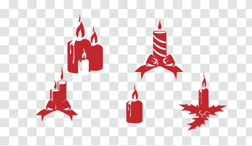 Christmas Tree Papercutting Candle - Flame - Paper-cut Candles Transparent PNG