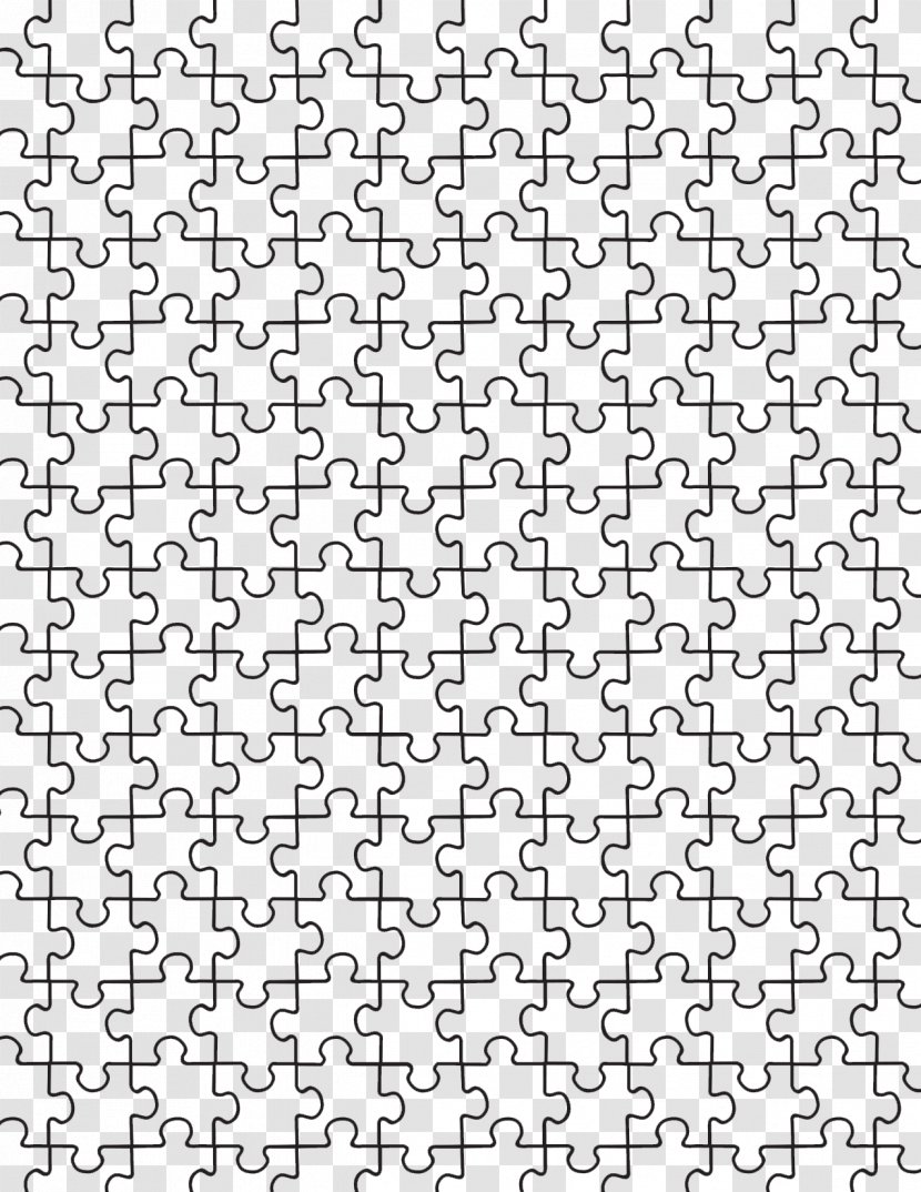 White Black Angle Pattern - And - Puzzle Template Transparent PNG